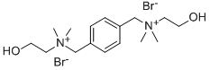 (p-Phenylenedimethylene)bis((2-hydroxyethyl)dimethylammonium bromide) Struktur