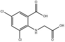 3,5_dichloro-N-(carboxymethyl)anthranilic acid Struktur