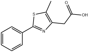 2-(5-METHYL-2-PHENYLTHIAZOLE-4-YL)ACETIC ACID Struktur