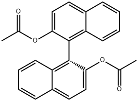 (R)-(-)-1,1'-Bi(2-naphthyl diacetate) Struktur