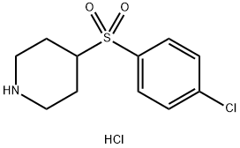 4-[(4-CHLOROPHENYL)SULFONYL]PIPERIDINEHYDROCHLORIDE
 Struktur