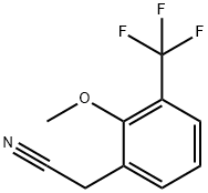 2-METHOXY-3-(TRIFLUOROMETHYL)PHENYLACETONITRILE Struktur