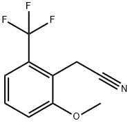 2-METHOXY-6-(TRIFLUOROMETHYL)PHENYLACETONITRILE Struktur