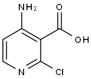 4-amino-2-chloronicotinic acid Struktur