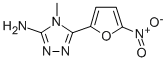 4-Methyl-5-(5-nitrofuran-2-yl)-4H-1,2,4-triazol-3-amine Struktur