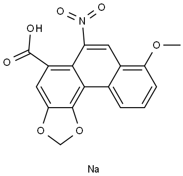 ARISTOLOCHIC ACID SODIUM SALT Struktur