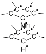 BIS(TETRAMETHYLCYCLOPENTADIENYL)MANGANESE Struktur