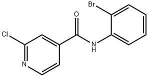 N-(2-bromophenyl)-2-chloropyridine-4-carboxamide Struktur