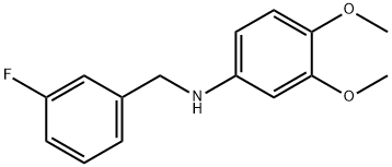 3,4-DiMethoxy-N-(3-fluorobenzyl)aniline, 97% Struktur