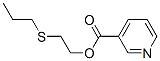 2-propylsulfanylethyl pyridine-3-carboxylate Struktur