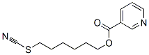 6-thiocyanatohexyl pyridine-3-carboxylate Struktur