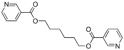 6-(pyridine-3-carbonyloxy)hexyl pyridine-3-carboxylate Struktur