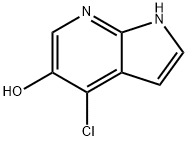 4-CHLORO-1H-PYRROLO[2,3-B]PYRIDIN-5-OL Struktur