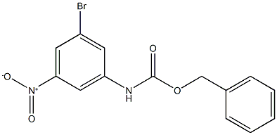 Benzyl 3-bromo-5-nitrophenylcarbamate Struktur