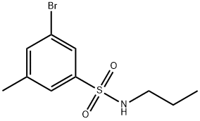 N-Propyl 3-broMo-5-MethylbenzenesulfonaMide Struktur