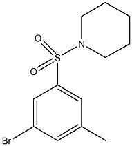 1-(3-Bromo-5-methylphenylsulfonyl)piperidine Struktur