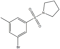 1-(3-Bromo-5-methylphenylsulfonyl)pyrrolidine Struktur