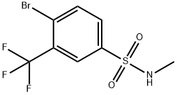 N-Methyl4-broMo-3-trifluoroMethylbenzenesulfonaMide Struktur