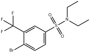 4-BroMo-N,N-diethyl-3-(trifluoroMethyl)benzenesulfonaMide Struktur