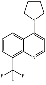 4-(Pyrrolidin-1-yl)-8-(trifluoroMethyl)quinoline, 1020253-07-9, 結(jié)構(gòu)式