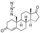 (8S,9S,10S,13S,14S)-10-(azidomethyl)-13-methyl-2,6,7,8,9,11,12,14,15,1 6-decahydro-1H-cyclopenta[a]phenanthrene-3,17-dione Struktur