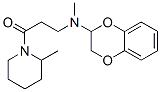 3-(7,10-dioxabicyclo[4.4.0]deca-1,3,5-trien-9-ylmethylamino)-1-(2-meth yl-1-piperidyl)propan-1-one Struktur