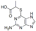 2-amino-6-(alpha-carboxyethyl)mercaptopurine Struktur