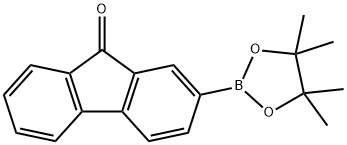 2-(4,4,5,5-TetraMethyl-1,3,2-dioxaborolan-2-yl)fluoren-9-one Struktur