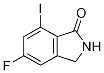 1H-Isoindol-1-one, 5-fluoro-2,3-dihydro-7-iodo- Structure