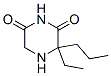 2,6-Piperazinedione,3-ethyl-3-propyl-(6CI) Struktur