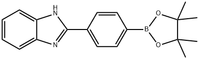 2-[4-(4,4,5,5-Tetramethyl-1,3,2-dioxaborolan-2-yl)phenyl]-1H-benzimidazole Struktur