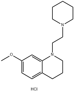 N-(beta-Piperidinoetil)-7-metossi-1,2,3,4-tetraidrochinoline cloridrat o [Italian] Struktur