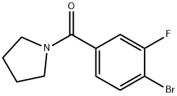 1-[(4-BroMo-3-fluorophenyl)carbonyl]pyrrolidine Struktur