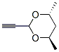 1,3-Dioxane, 2-ethynyl-4,6-dimethyl-, [4R-(2alpha,4alpha,6beta)]- (9CI) Struktur