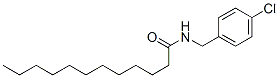 N-[(4-chlorophenyl)methyl]dodecanamide Struktur