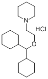 1-(2-(Dicyclohexylmethoxy)ethyl)piperidine hydrochloride Struktur