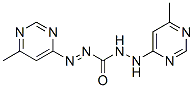 1,5-bis(6-methyl-4-pyrimidyl)carbazone Struktur