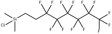 1H,1H,2H,2H-PERFLUOROOCTYLDIMETHYLCHLOROSILANE Struktur