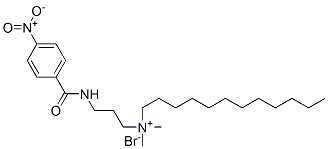 dodecyl-dimethyl-[3-[(4-nitrobenzoyl)amino]propyl]azanium bromide Struktur