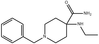 1-benzyl-4-(ethylamino)piperidine-4-carboxamide  Struktur