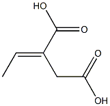 (2E)-2-ethylidenebutanedioic acid Struktur