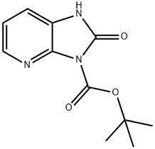 3H-IMidazo[4,5-b]pyridine-3-carboxylic acid, 1,2-dihydro-2-oxo-, 1,1-diMethylethyl ester Struktur