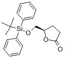 (R)-5-(TERT-BUTYLDIPHENYLSILOXYMETHYL)DIHYDRO-2(3H)FURANONE Struktur