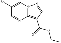 ETHYL 6-BROMOPYRAZOLO[1,5-A]PYRIMIDINE-3-CARBOXYLATE Struktur