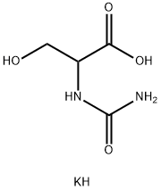 N-CARBAMYL-DL-SERINE POTASSIUMCRYSTALLIN E Struktur