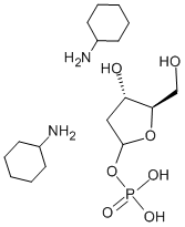 2-DEOXY-ALPHA-D-RIBOSE 1-PHOSPHATE DI(MONOCYCLOHEXYL-AMMONIUM) SALT Struktur