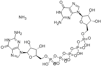 DIGUANOSINE PENTAPHOSPHATE AMMONIUM SALT, 102783-42-6, 結構式