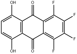 1,2,3,4-TETRAFLUORO-5,8-DIHYDROXYANTHRAQUINONE Struktur