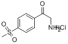 2-AMINO-1-[4-(METHYLSULFONYL)PHENYL]-1-ETHANONE HYDROCHLORIDE Struktur