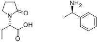 (S)-alpha-Ethyl-2-oxo-1-pyrrolidineacetic acid (R)-alpha-methylbenzenemethanamine salt